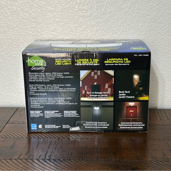 Home Zone 710080 Wide Adjustable Motion Activated LED Outdoor Security Light - Picture 4 of 8